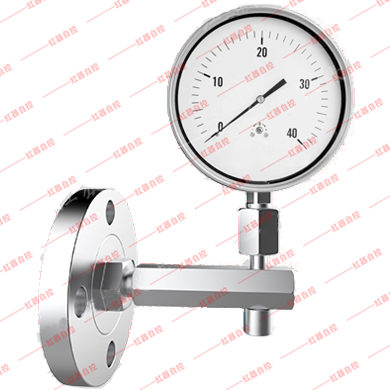 角型法兰隔膜压力表